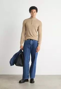 Джемпер HALF ZIP GANT, хаки