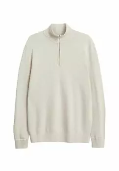 Джемпер HALF-ZIP Kappahl, кремовый