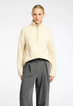 Джемпер HALF-ZIP Selected Femme, бежевый