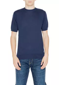 Джемпер Hamaki-Ho с короткими рукавами однотонный, синий