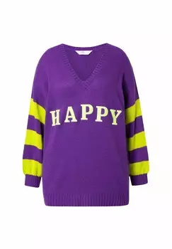 Джемпер HAPPY STRIPED SLEEVES Angel of Style, фиолетовый