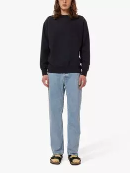 Джемпер Hasse с круглым вырезом Nudie Jeans, темно-синий