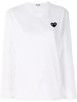 Джемпер 'Heart ' Comme Des Garons Play, белый