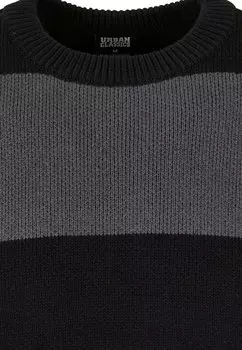 Джемпер Heavy Striped Urban Classics, черный darkshadow