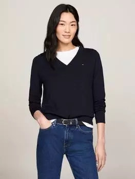 Джемпер heritage с v-образным вырезом Tommy Hilfiger, цвет Desert Sky