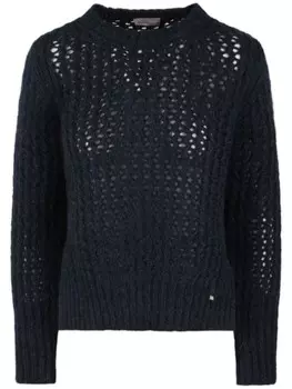 Джемпер Herno ажурной вязки, синий