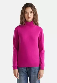 Джемпер HIGH NECK REGULAR FIT United Colors of Benetton, сиреневый