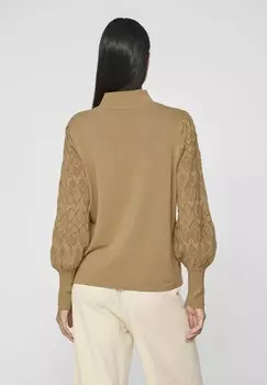Джемпер HIGH NECK VILA, бежевый