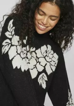 Джемпер HIGH NECK VILA, черный