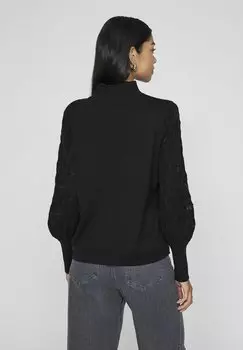 Джемпер HIGH NECK VILA, черный деним