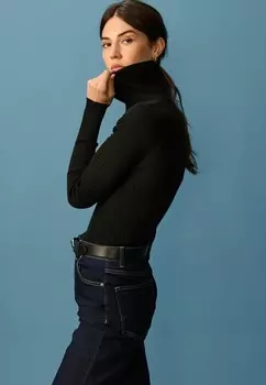 Джемпер HIGH ROLL NECK REGULAR FIT Next, черный