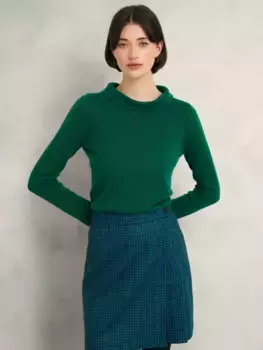 Джемпер Hobbs Audrey Wool Cashmere, цвет agate/green