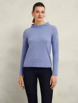 Джемпер Hobbs Audrey Wool Cashmere, цвет blue/marl