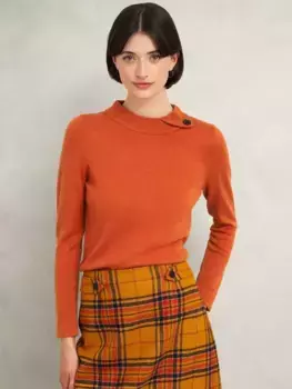Джемпер Hobbs Talia Wool Cashmere Blend, цвет topaz/orange