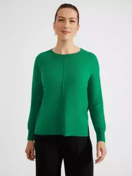 Джемпер Hobbs Yasmin Cashmere Wool Blend, цвет malachite green