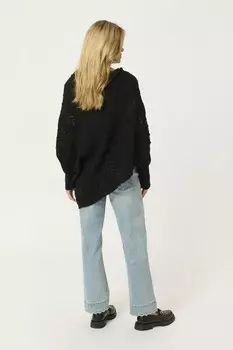 Джемпер HOLIDAY PONCHO Cream, черный