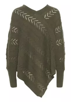 Джемпер HOLIDAY PONCHO Cream, зеленый