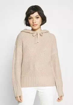 Джемпер HOODIE LASCANA, бежевый