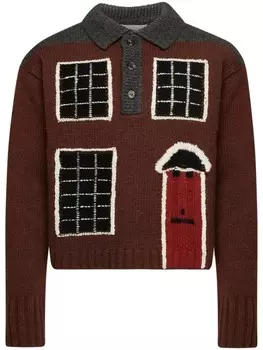 Джемпер House JW Anderson, коричневый