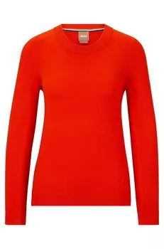 Джемпер Hugo Boss Crew-neck In Merino Wool, красный