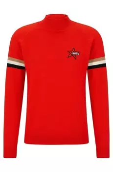 Джемпер Hugo Boss X Perfect Moment Logo In Virgin Wool, красный