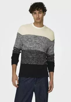Джемпер HUGO COLORBLOCK Only & Sons, черный
