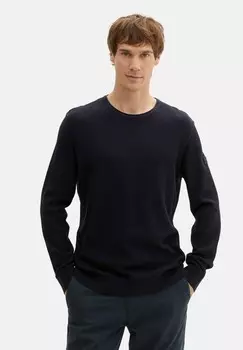 Джемпер IN-OPTIK TOM TAILOR, сине-серый