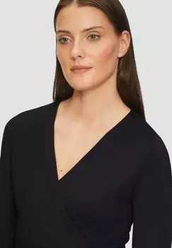 Джемпер IN WICKEL-OPTIK s.Oliver BLACK LABEL, черный