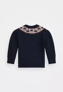 Джемпер INTARSIA-DOG FAIR ISLE SWEATER Polo Ralph Lauren, темно-синий