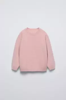 Джемпер из 100% кашемира ZARA, пыльно-розовый
