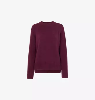 Джемпер из эластичной шерсти с круглым вырезом и боковыми разрезами Whistles, мультиколор