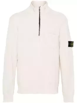 Джемпер из букле с логотипом Compass Stone Island, нейтральный