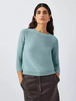 Джемпер из чистого хлопка в линце Weekend MaxMara, цвет Pastel Green
