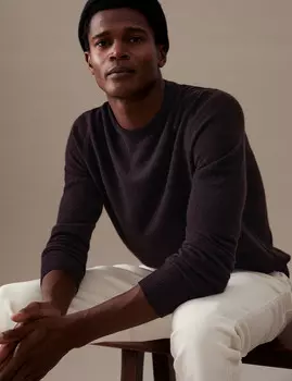 Джемпер из чистого кашемира с круглым вырезом Autograph