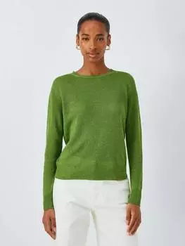 Джемпер из чистого льна atzeco Weekend MaxMara, зеленый