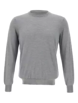 Джемпер из хлопка Filippo De Laurentiis, серый