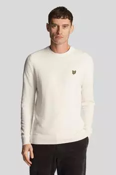 Джемпер из хлопка мериноса с круглым вырезом Мел Debenhams, белый