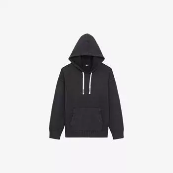 Джемпер из хлопковой смеси с длинными рукавами и логотипом The Kooples, черный