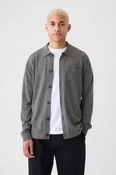 Джемпер из мериносовой шерсти Gap, серый