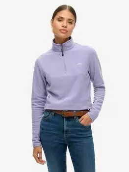 Джемпер из полярного флиса на молнии наполовину Superdry, цвет Dull Purple