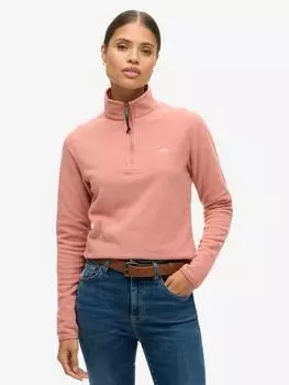 Джемпер из полярного флиса на молнии наполовину Superdry, цвет Ash Rose