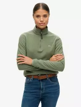 Джемпер из полярного флиса на молнии наполовину Superdry, цвет Laurel Khaki