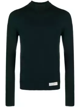 Джемпер из шерсти мериноса BALMAIN, зеленый