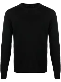 Джемпер из шерсти мериноса Low Brand, черный