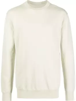 Джемпер из шерсти мериноса с круглым вырезом Jil Sander, бежевый