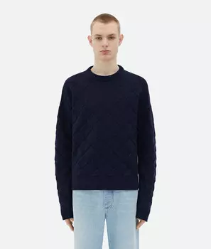 Джемпер из шерсти в технике интреччо Bottega Veneta
