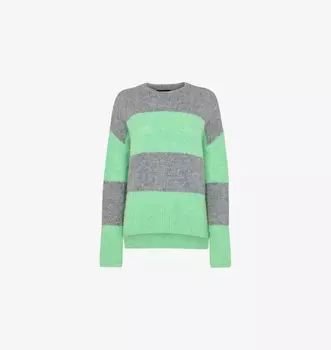 Джемпер из смеси шерсти альпаки и полосатой вязки Whistles, цвет multi-coloured