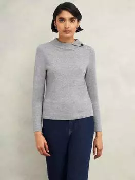 Джемпер из смеси шерсти и кашемира talia Hobbs, цвет Grey Marl