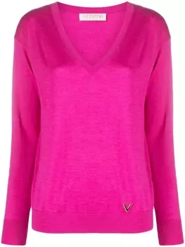 Джемпер из смесового кашемира Valentino Garavani, розовый