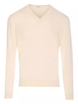 Джемпер из смесового шелка Paolo Pecora, нейтральный